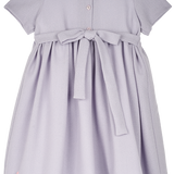 Girl - Edith Hand Embroidered 100% Wool Midi Dress With Smocked Panel