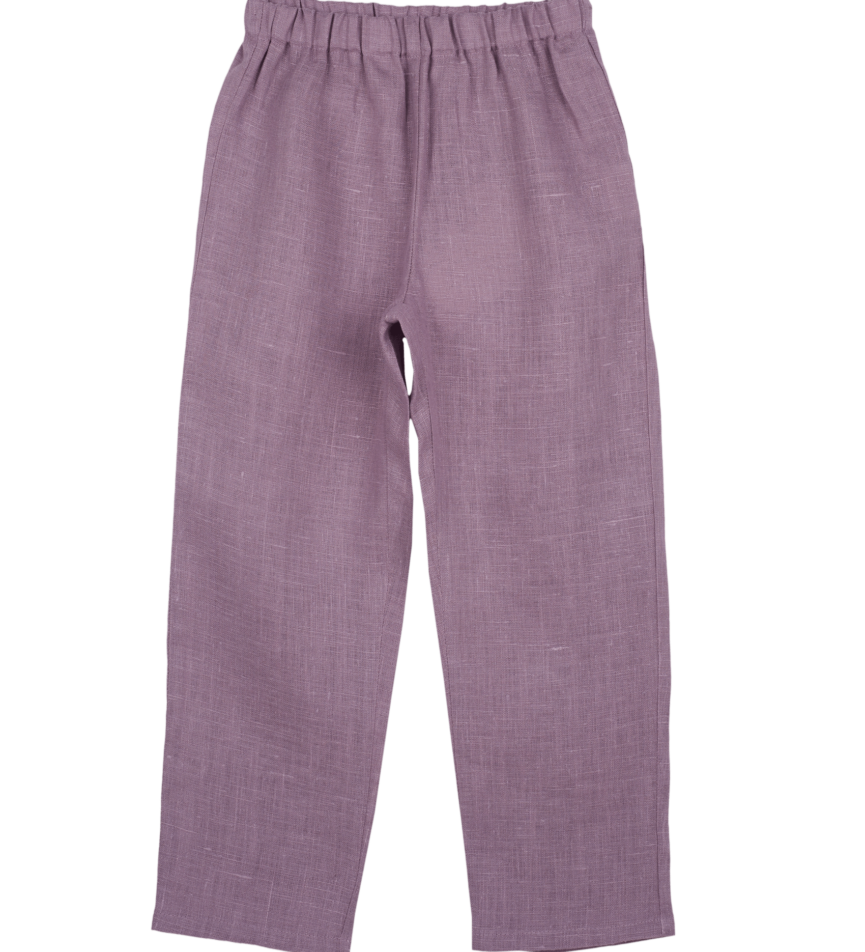 Girl - Daphne 100% Linen Pull-On Trousers With Heart Back Pocket