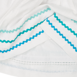 Baby Girl - Alice 100% Linen Dress with ZigZag Detail