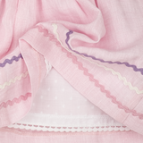 Baby Girl - Alice 100% Linen Dress with ZigZag Detail