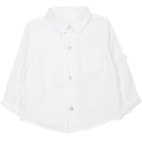 Baby Boy - Ivan 100% Linen Classic Collar Shirt With Pocket