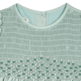 Girl - Beatrice Silk Hand Embroidered Smocked Dress