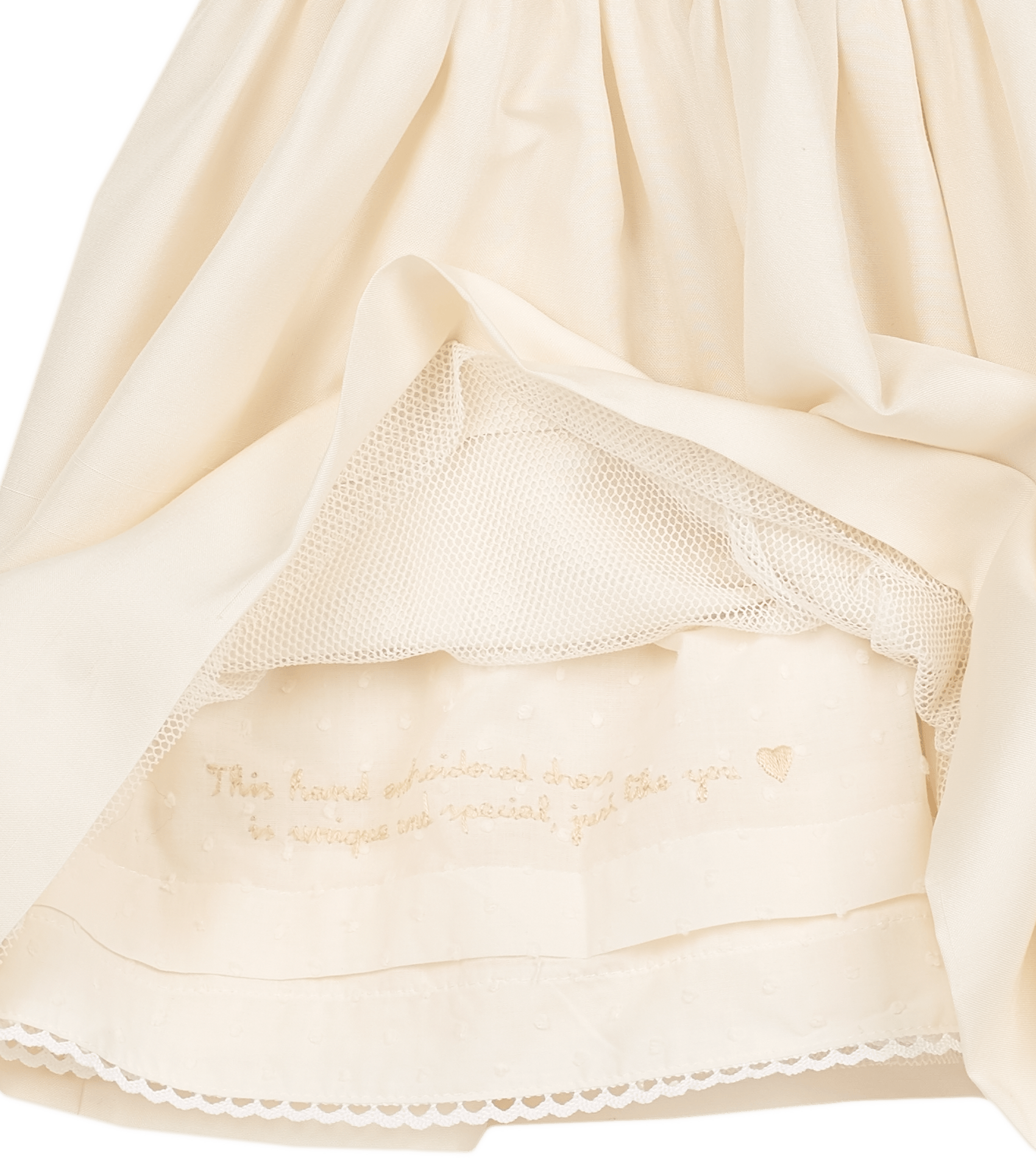 Baby Girl - Crystal Silk Hand Embroidered Smocked Dress