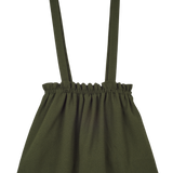 Girl - Sabrina 100% Wool Skirt With Braces