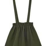 Girl - Sabrina 100% Wool Skirt With Braces