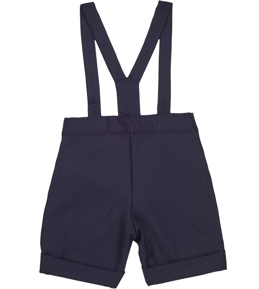 Baby Boy Nick Wool Shorts With Braces Cashmirino