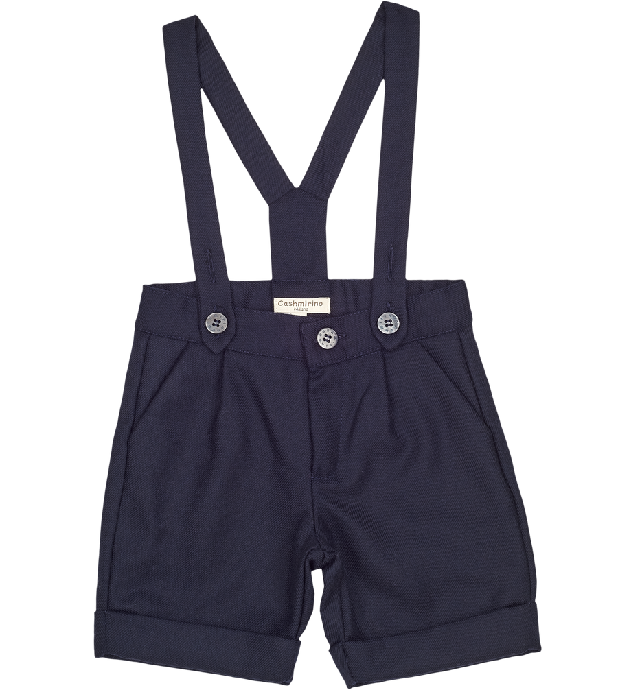 Boys navy shorts best sale with braces