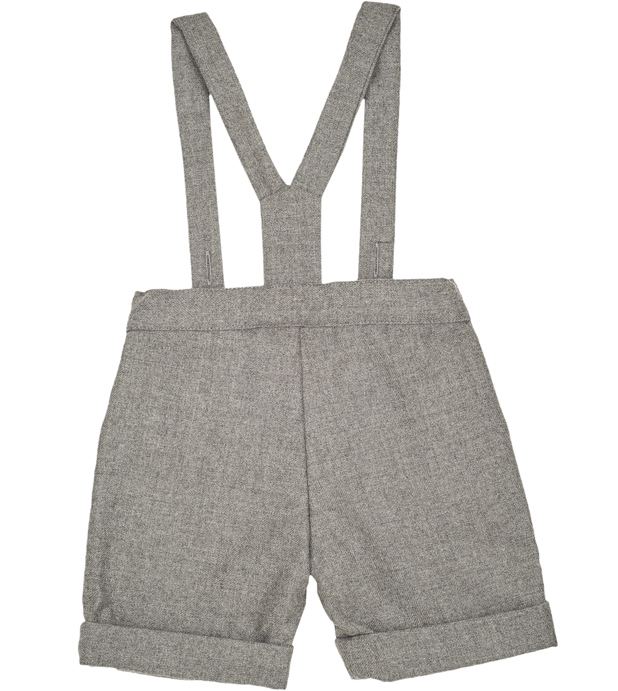 Baby Boy Nick Wool Shorts With Braces Cashmirino