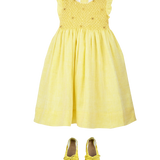 Girl - Elisa Leather Ballerina Shoes With Bow
