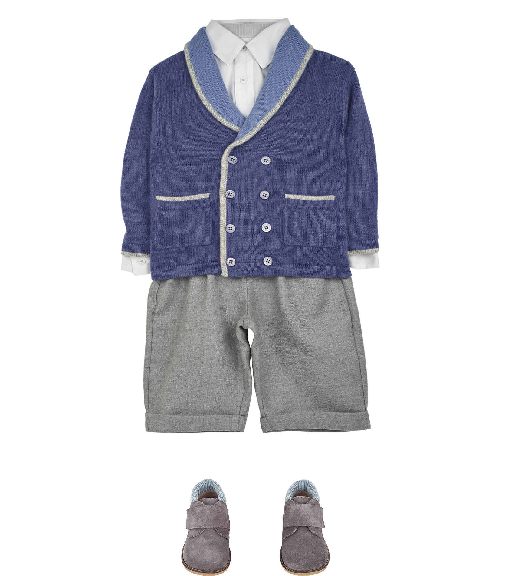 Baby Boy - Nat 100% Cashmere Double Breasted Blazer