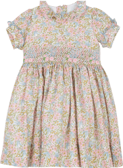 Baby Girl - Dolores Cotton Knee Length Smocked Dress