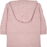 Baby Girl - Logan 100% Alpaca Double Breasted Coat Cardigan With Cable Knit Detail