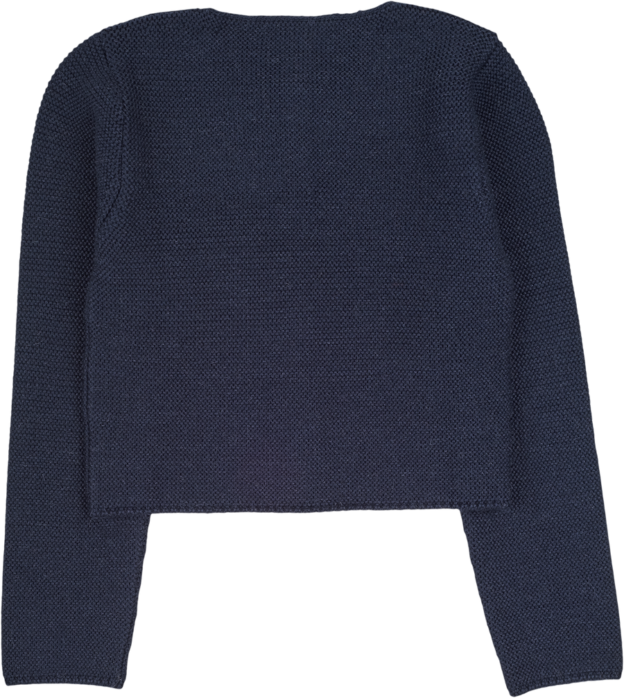 Girl Denia 100 Royal Alpaca Cropped Cardigan Cashmirino