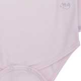 Baby Girl - Claire 100% Pima Cotton Long Sleeve Bodysuit with Smocked Peter Pan Collar