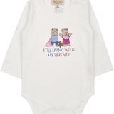 Baby Girl - Spolied Twins 100% Pima Cotton illustrated bodysuit