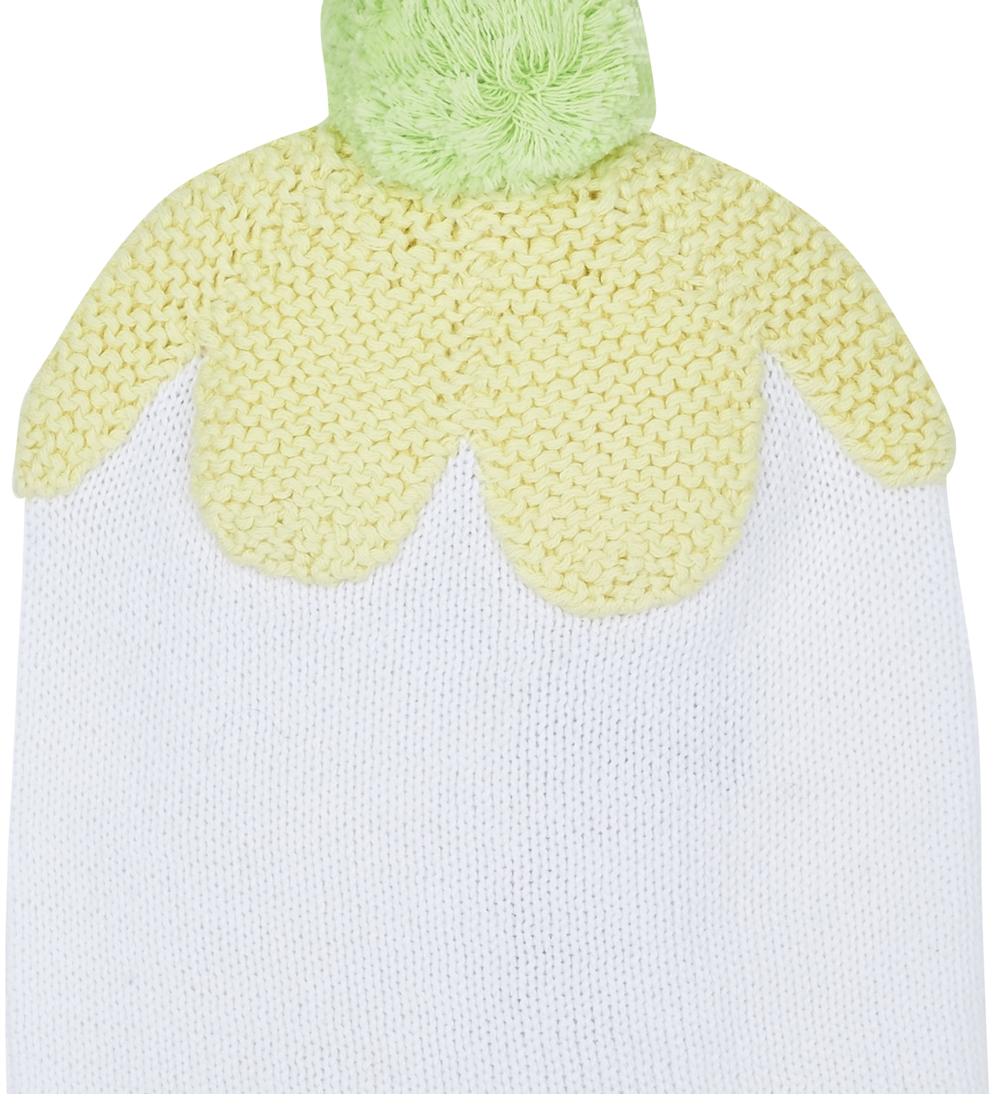 Girl - Cotton Pudding Hat With Pom-Pom