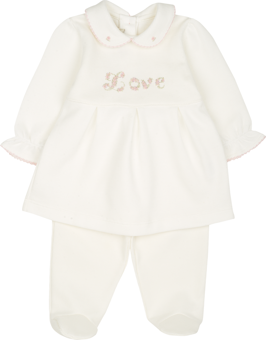 Baby Girl - Valentina 100% Pima Cotton Baby Doll Top and Leggings