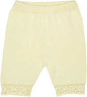 Baby Girl - Sandra 100% Cotton Round Neck Cardigan and Pull On Pants with Crochet Details Set