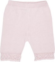 Baby Girl - Sandra 100% Cotton Round Neck Cardigan and Pull On Pants with Crochet Details Set