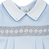 #Blue Melange l White