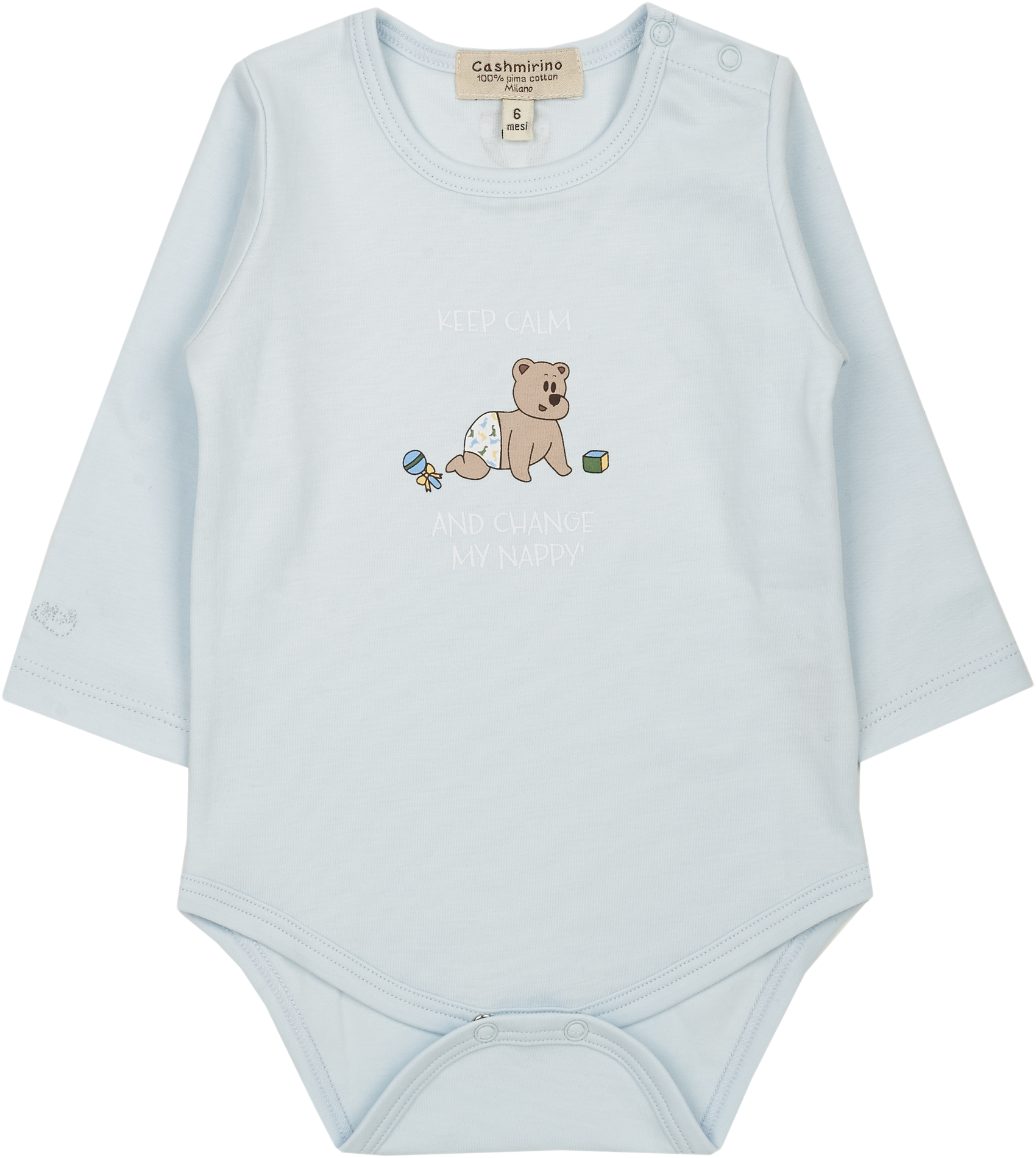 Baby Boy - Again Nat! 100% Pima Cotton printed bodysuit