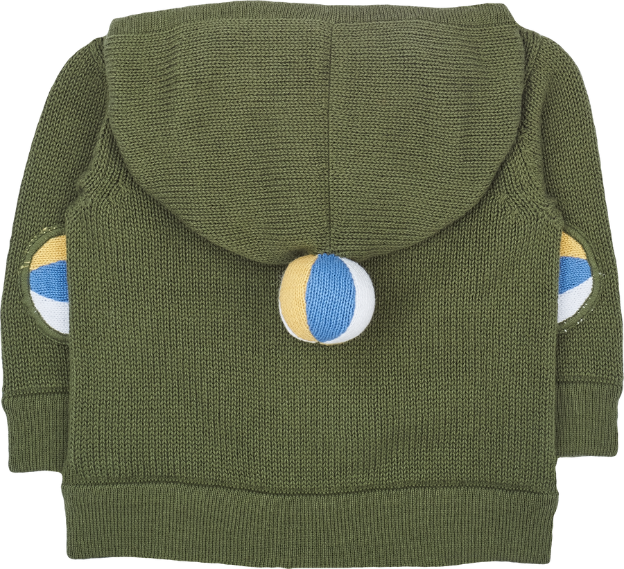 Baby boy cardigan with elbow patches discount