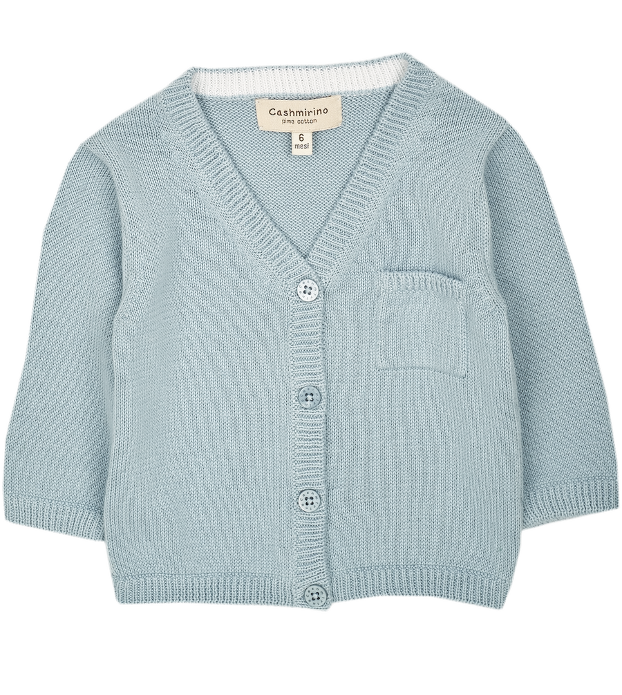 Baby Boy Simon Cotton V neck Cardigan Cashmirino
