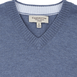 Boy - Ralph 100% Pima Cotton V-Neck Jumper With Internal Contrast