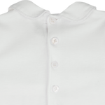 Baby Unisex - Cotton Smocked Babygro With Peter Pan Collar