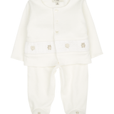 Baby Unisex - Marlon 100% Pima Cotton Set with Bear Embroidery