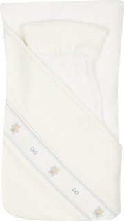 Baby Unisex - Cotton Hooded Towel With Wash Mitt