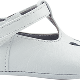 Baby Boy - 100% Leather T-Bar Crawling Shoes With Cut Out Inserts