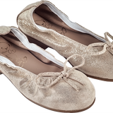Girl - Elisa Leather Ballerina Shoes With Bow