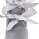 Girl - Suede Boots With Internal Fur And Ribbon Detail