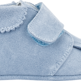 Baby Boy - Suede Crawling Ankle Boots With Tassels And Velcro Strap