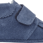 Baby Boy - Suede Crawling Ankle Boots With Tassels And Velcro Strap