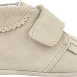 Baby Boy - Suede Crawling Ankle Boots With Tassels And Velcro Strap