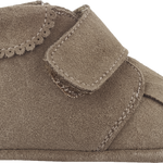 Baby Boy - Suede Crawling Ankle Boots With Tassels And Velcro Strap