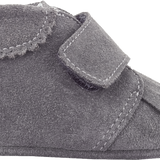 Baby Boy - Suede Crawling Ankle Boots With Tassels And Velcro Strap