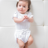Baby Girl - Emilia 100% Linen lace detail bloomers
