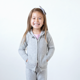 Girl - Vera 100% Cashmere Cardigan Hoodie With Zip Fastening