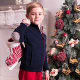 Boy - Mattia 100% Cashmere Zip-up Cardigan