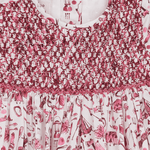 Baby Girl - Maple Cotton Hand Embroidered Knee Length Smocked Dress