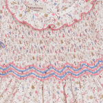 Baby Girl - Amedea 100% Cotton Hand Embroidered Smocked Romper