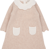 Baby Girl - Merida Cashmere Dress with Petal Collar
