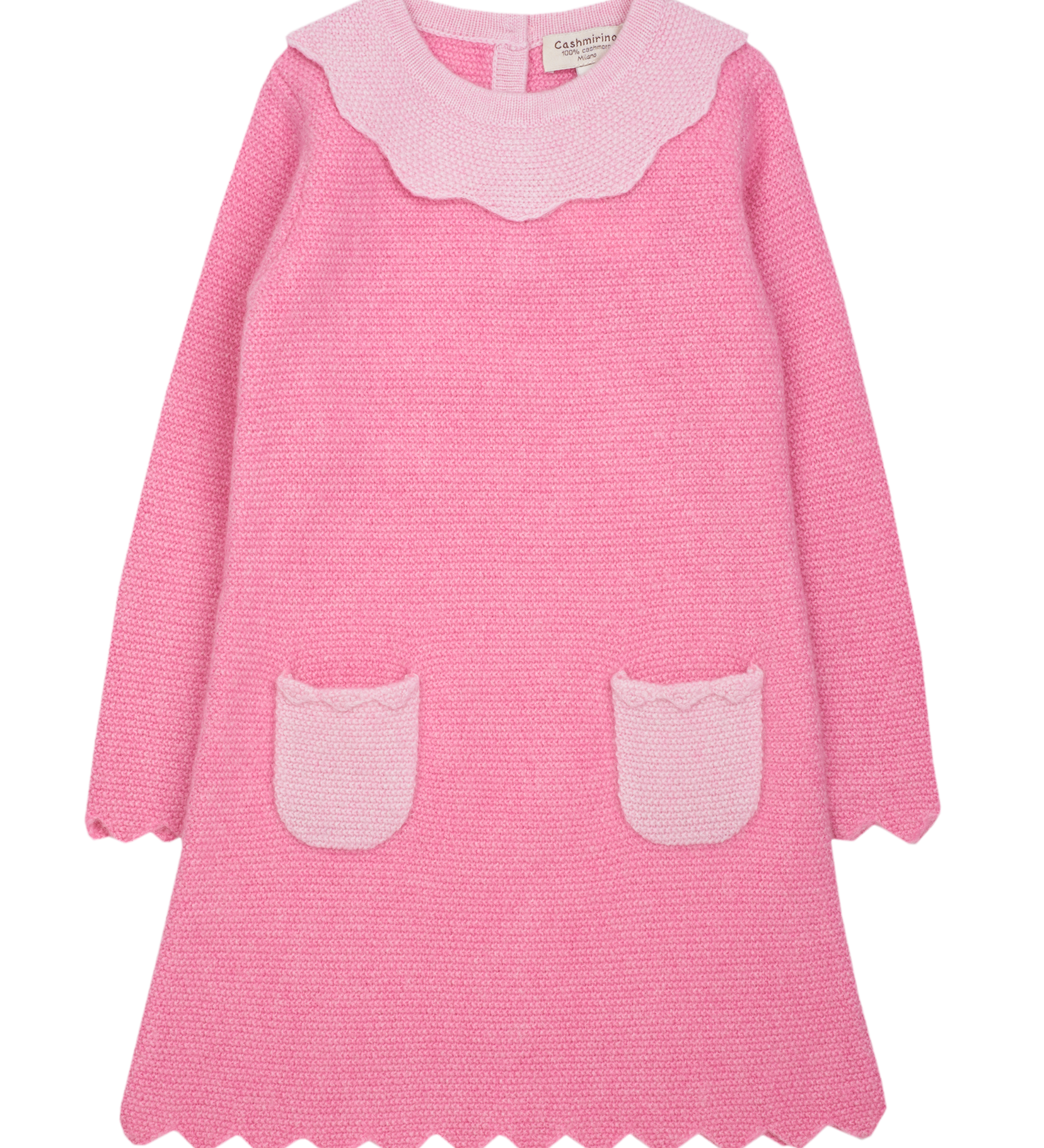 GIRL - MERIDA 100% CASHMERE 100% LINEN STITCH DRESS