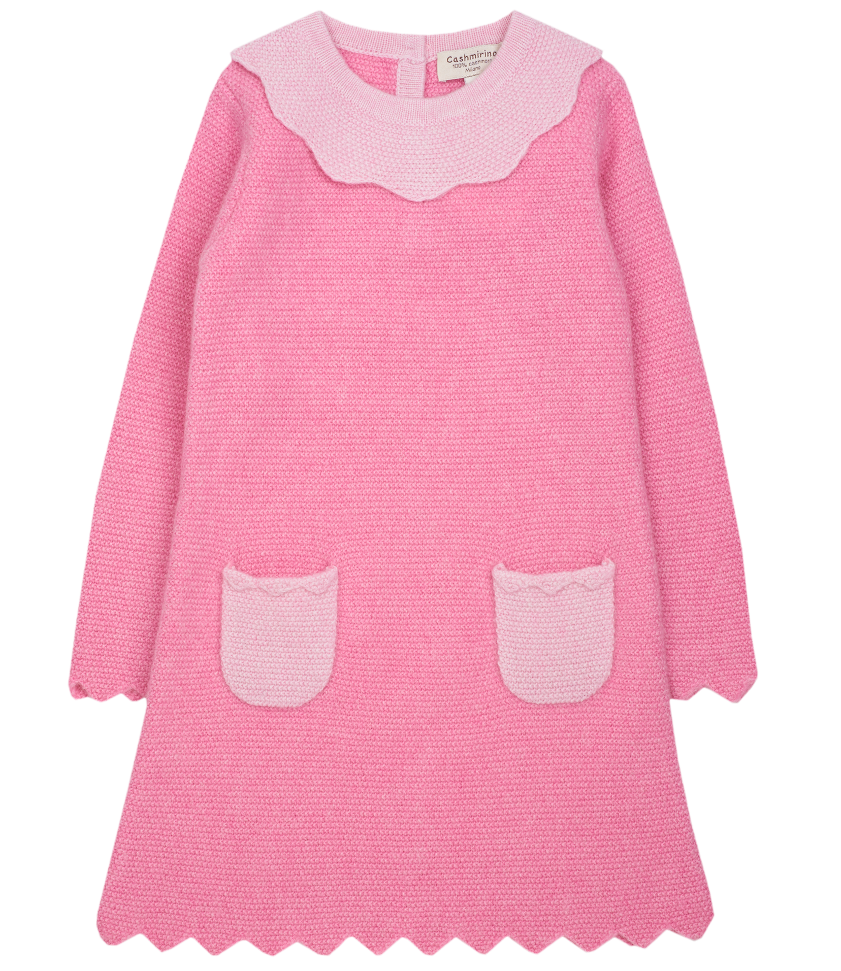 GIRL - MERIDA 100% CASHMERE 100% LINEN STITCH DRESS