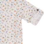 Baby Boy - Bruno 100% Cotton Grandad Shirt With Roll-Up Sleeves
