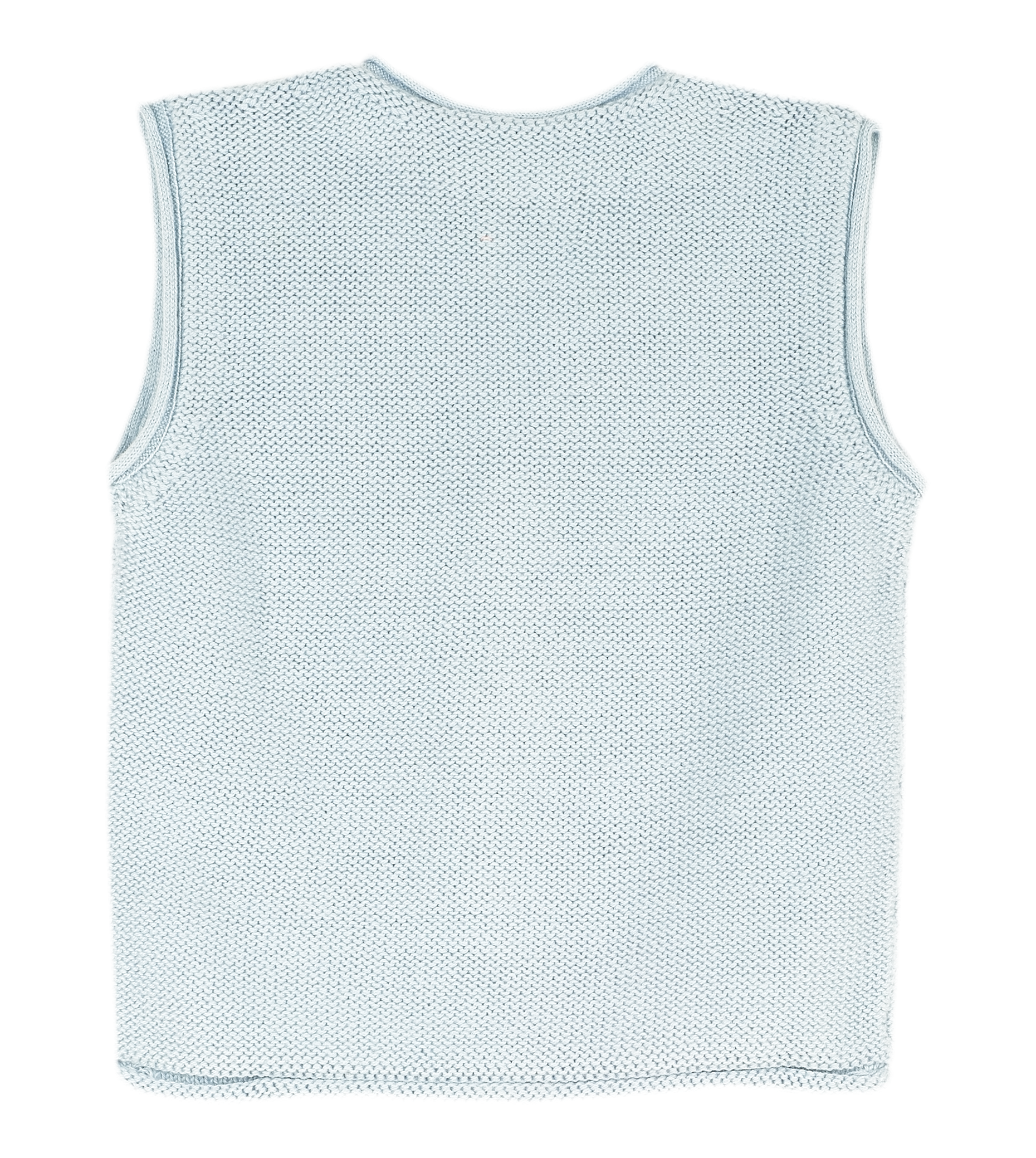Baby Boy - Ethan 100% Cotton V-Neck Sleeveless Cardigan With Pocket