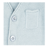 Baby Boy - Ethan 100% Cotton V-Neck Sleeveless Cardigan With Pocket